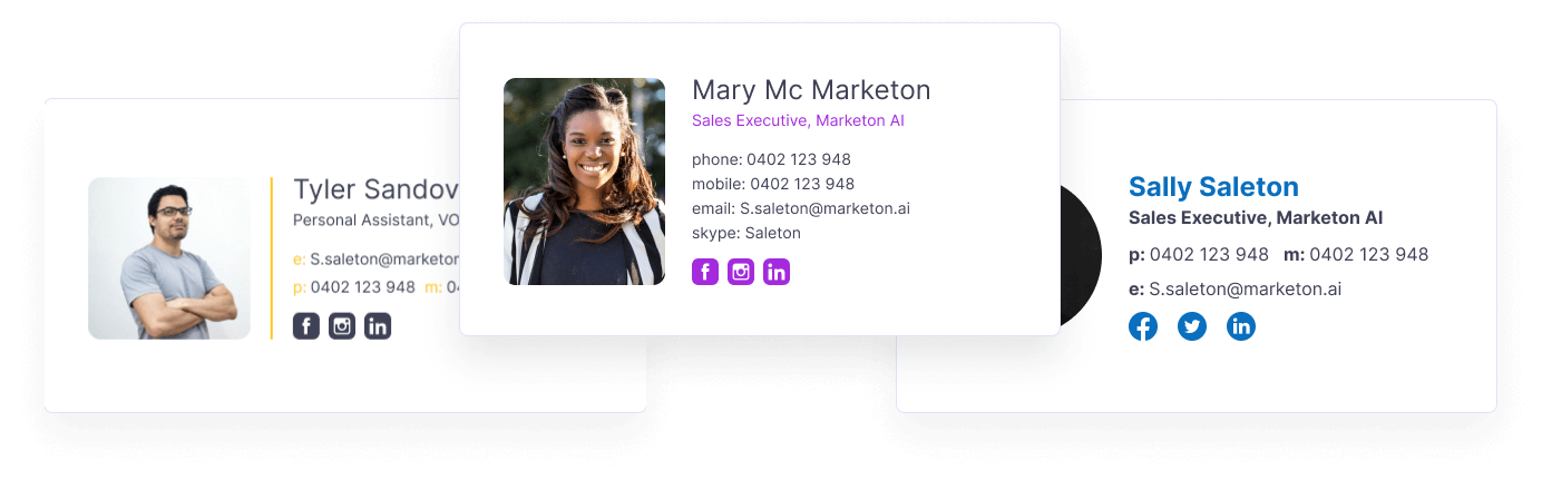 Signature Builder Email Signature Designs