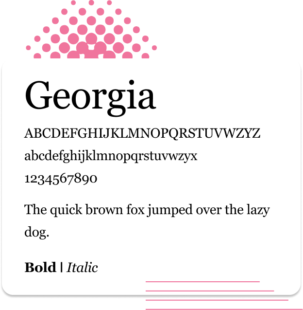 Georgia Web Safe Font